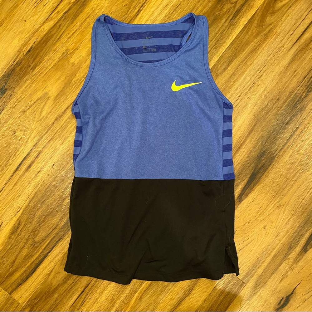Nike Dri-Fit Girls Blue Racerback Tank Top